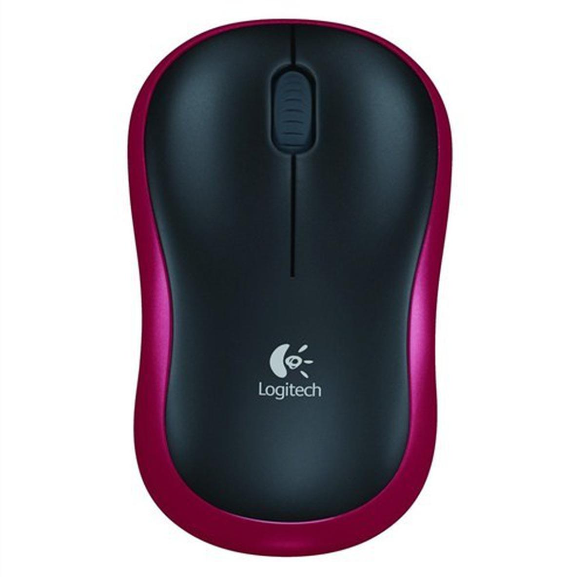 Logitech M185 Kablosuz Mouse - Kırmızı (910-002237) resmi