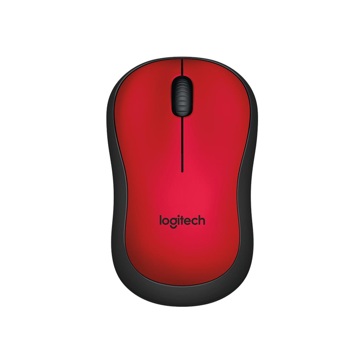 Logitech M220 Sessiz Kablosuz Mouse - Kırmızı (910-004880) resmi