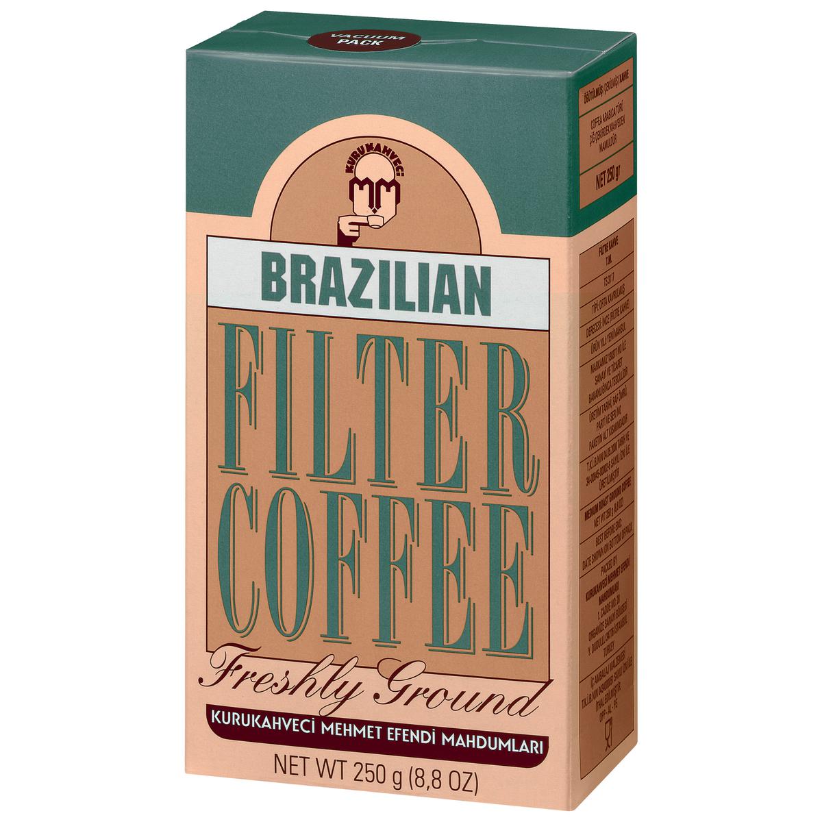 Kurukahveci Mehmet Efendi Brazilian Filtre Kahve 250 g resmi