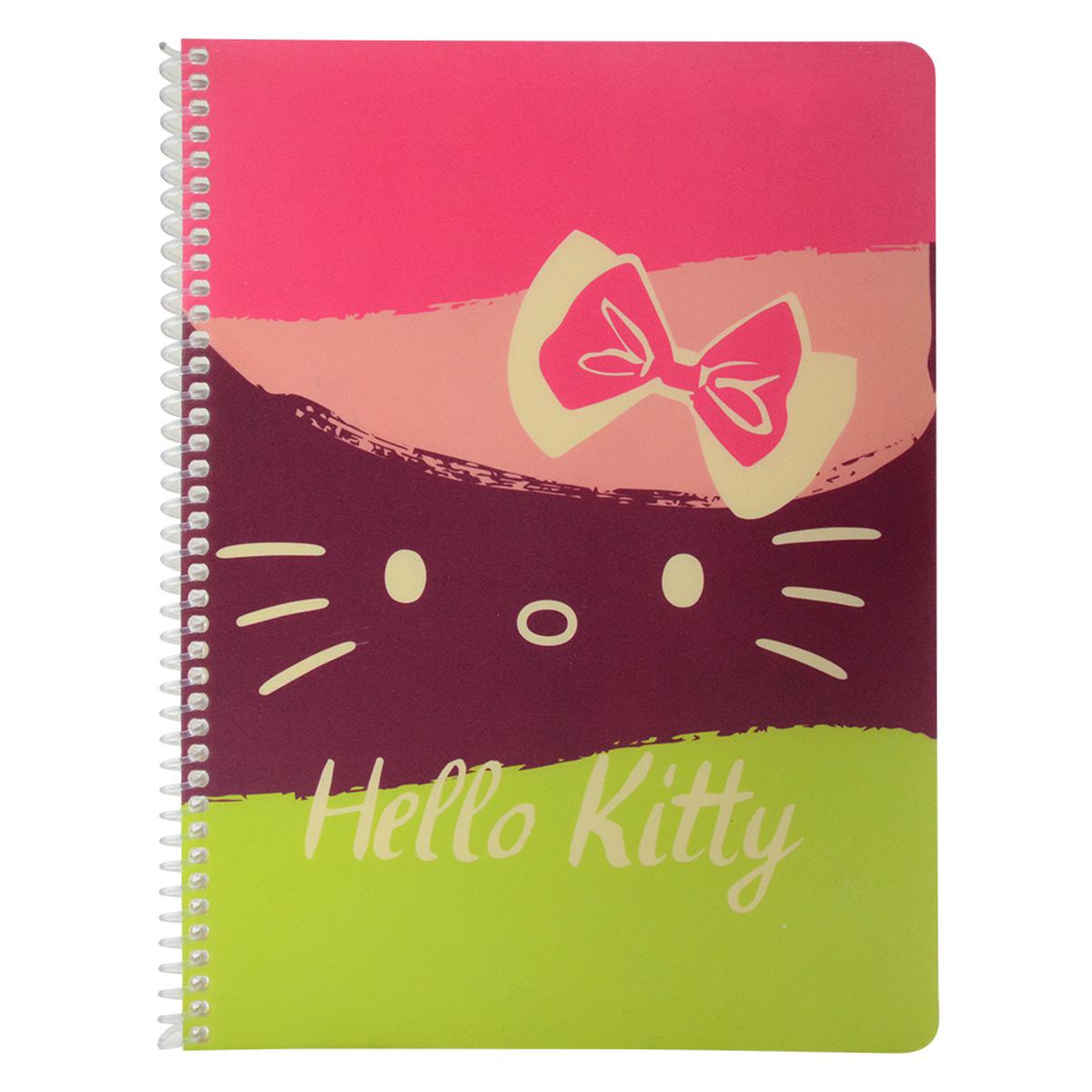 Mynote Hello Kitty Çizgili Spiralli Defter 26 cm x 18,5 cm –  40 Yaprak  resmi