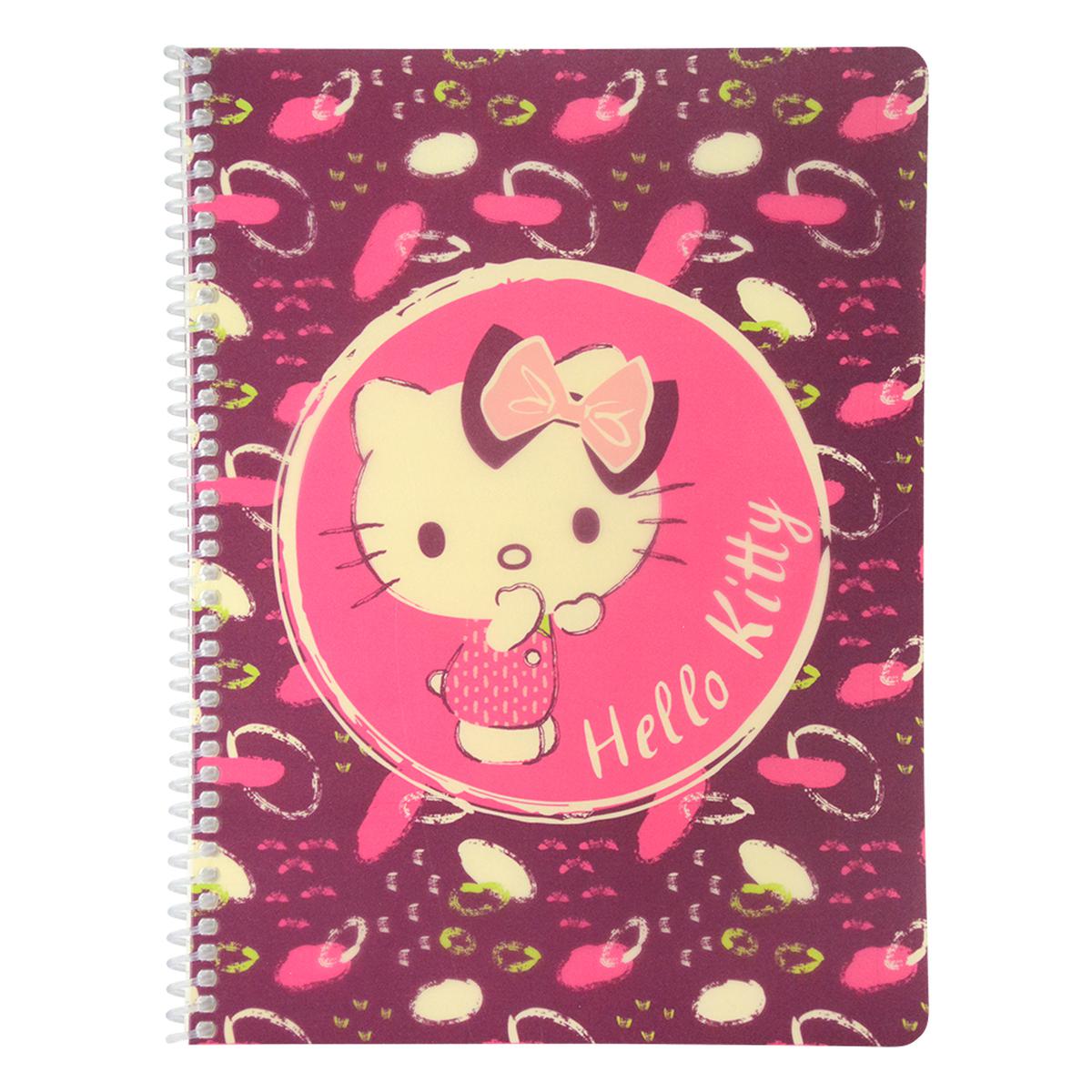 Mynote Hello Kitty Çizgili Spiralli Defter 26 cm x 18,5 cm – 40 Yaprak resmi