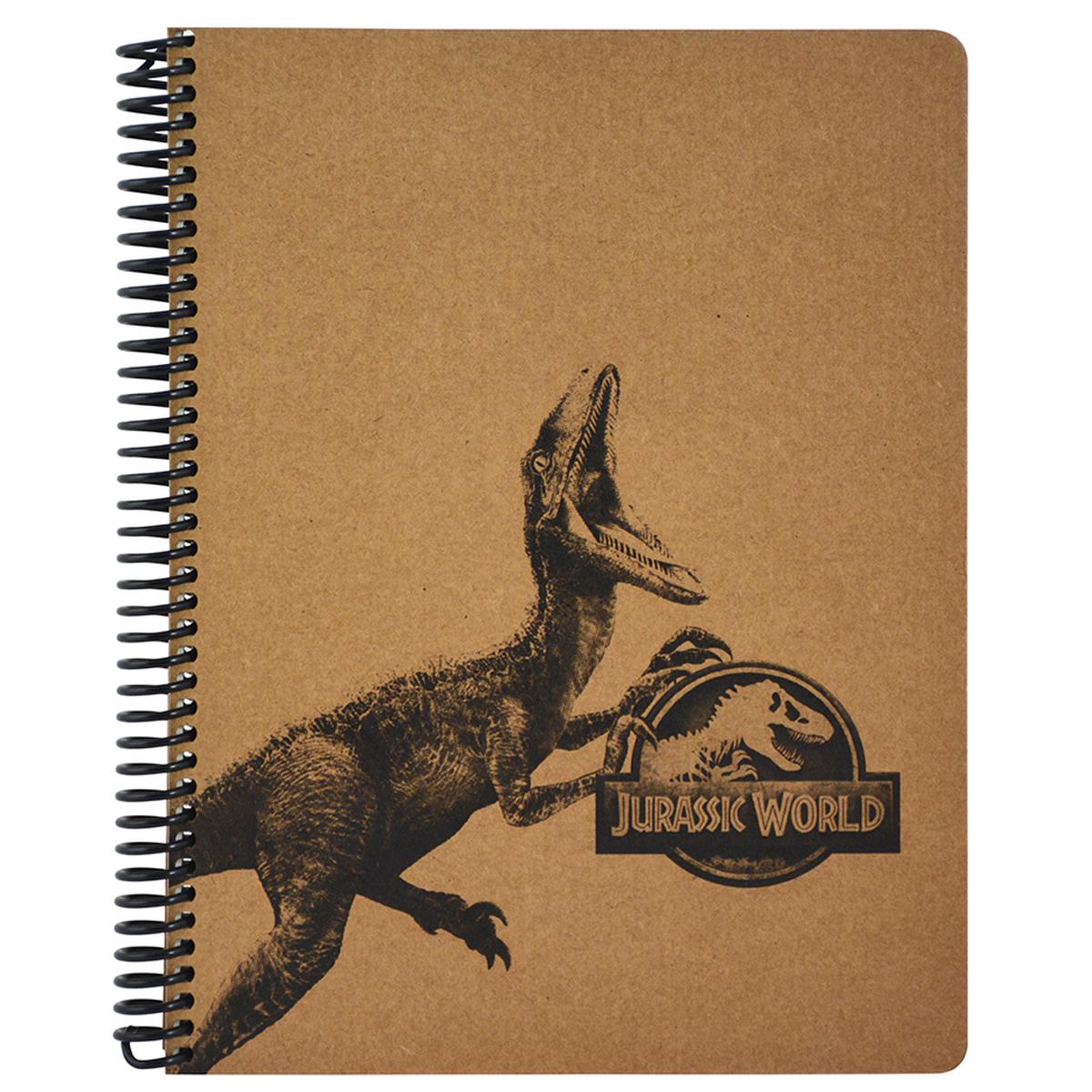 Mynote Jurassic World Kareli Spiralli Kraft Defter 19 x 26 cm 100 Yaprak resmi