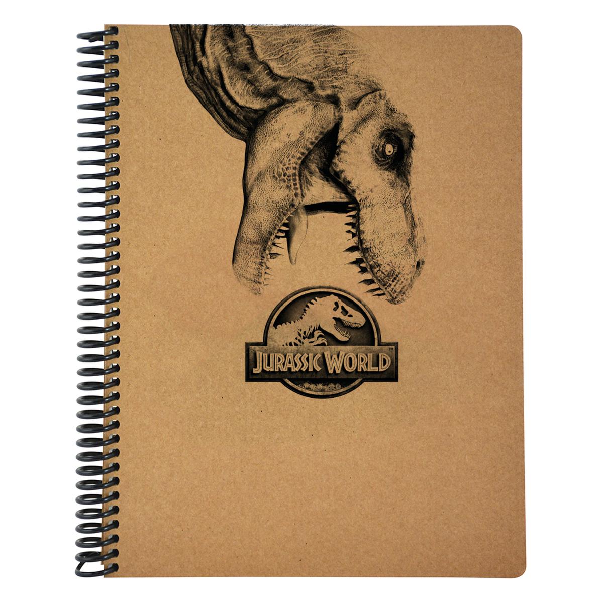 Mynote Jurassic World Kareli Spiralli Kraft Defter 19 cm x 26 cm 100 Yaprak resmi