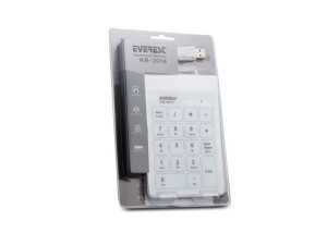 OUTLET Everest KB-2014 Beyaz USB Dokunmatik Numerik Standart Klavye resmi