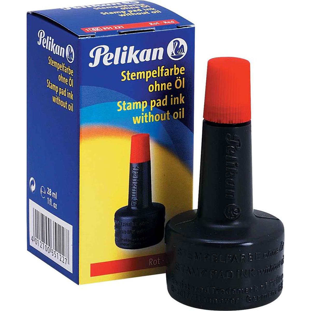 Pelikan Istampa Mürekkebi 28 ml Kırmızı resmi