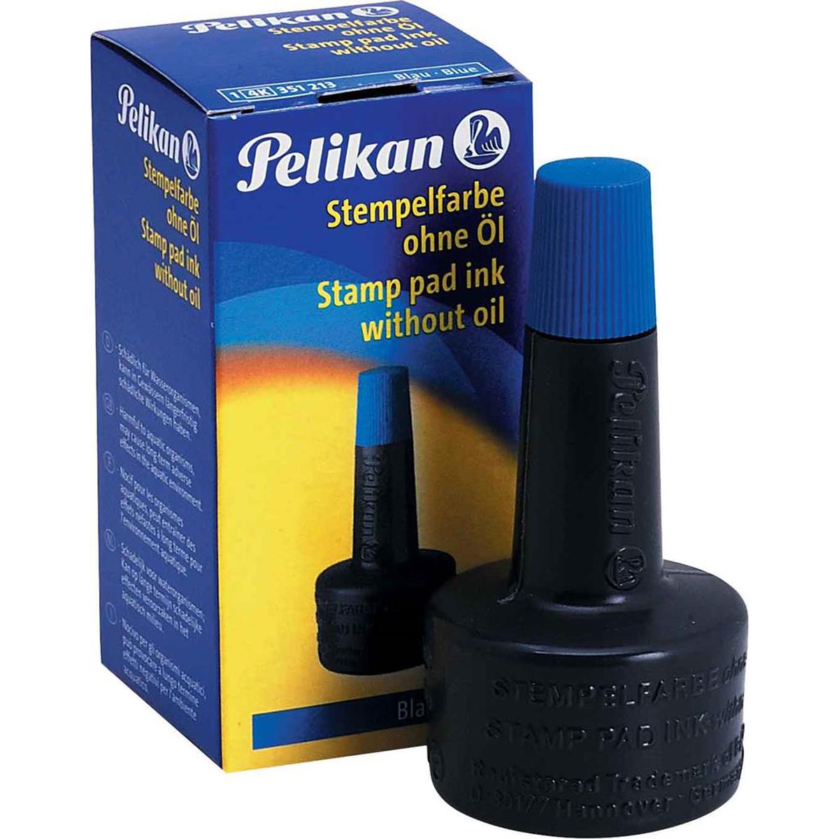 Pelikan 3512 Istampa Mürekkebi 28 ml Mavi  resmi