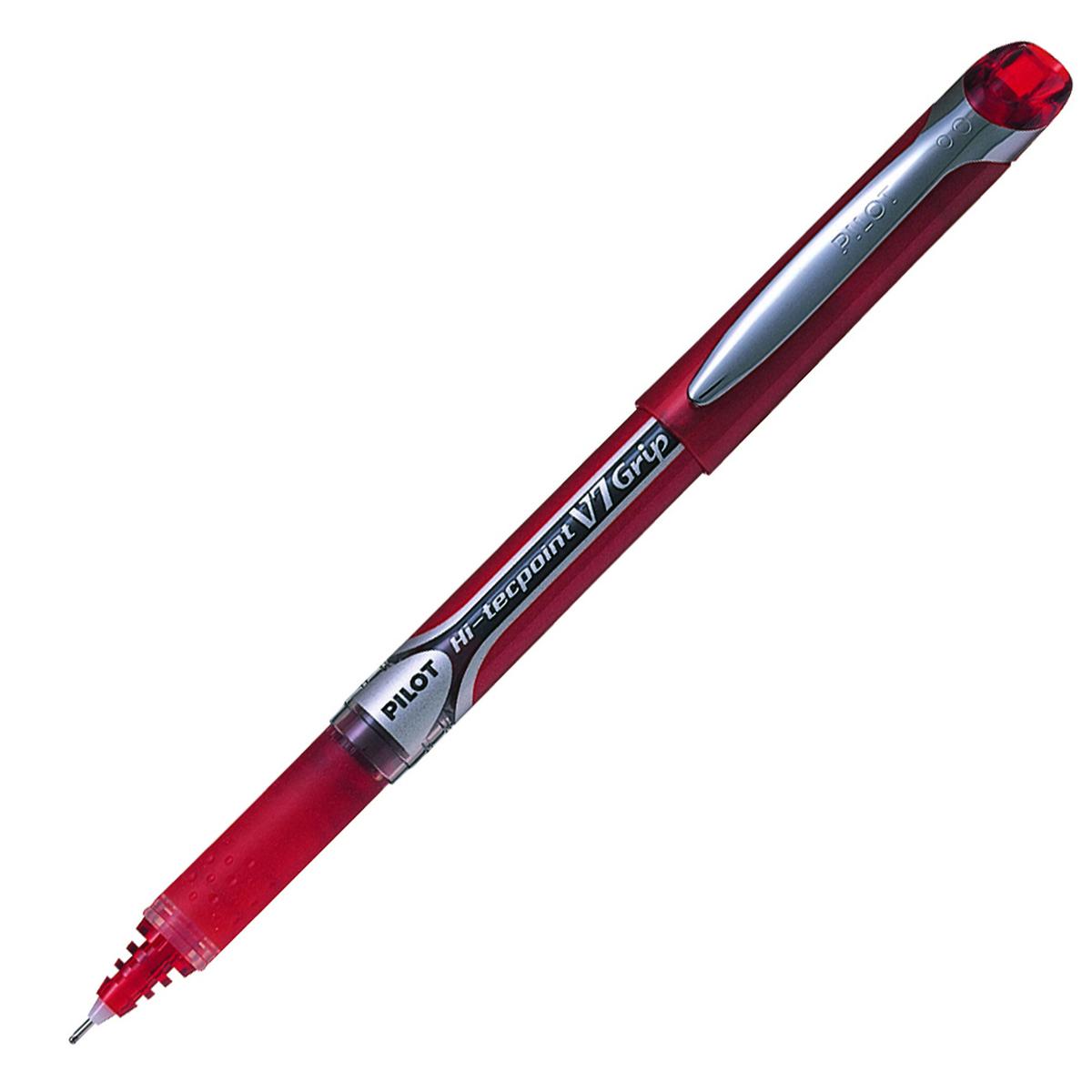 Pilot V7 Grip Hi-Tecpoint İğne Uçlu Kalem Kırmızı resmi