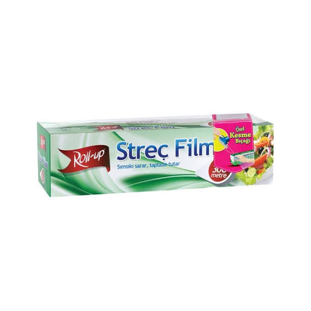 Roll-Up Streç Film 30 cm x 300 m (kayar bıçak hediyeli) resmi