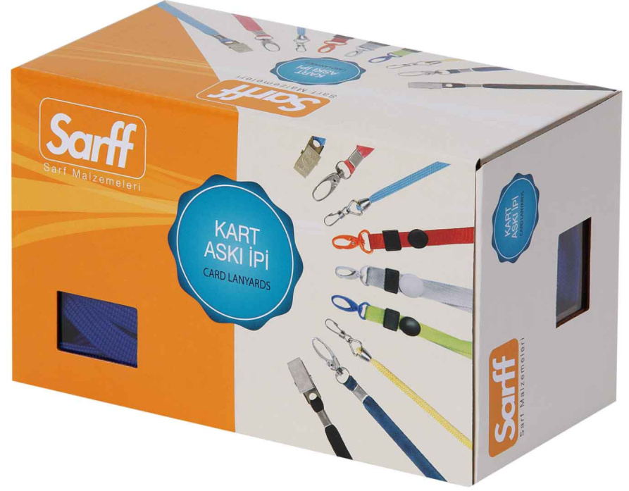 Sarff Metal Klipsli Askı İpi Beyaz 50'li Paket resmi