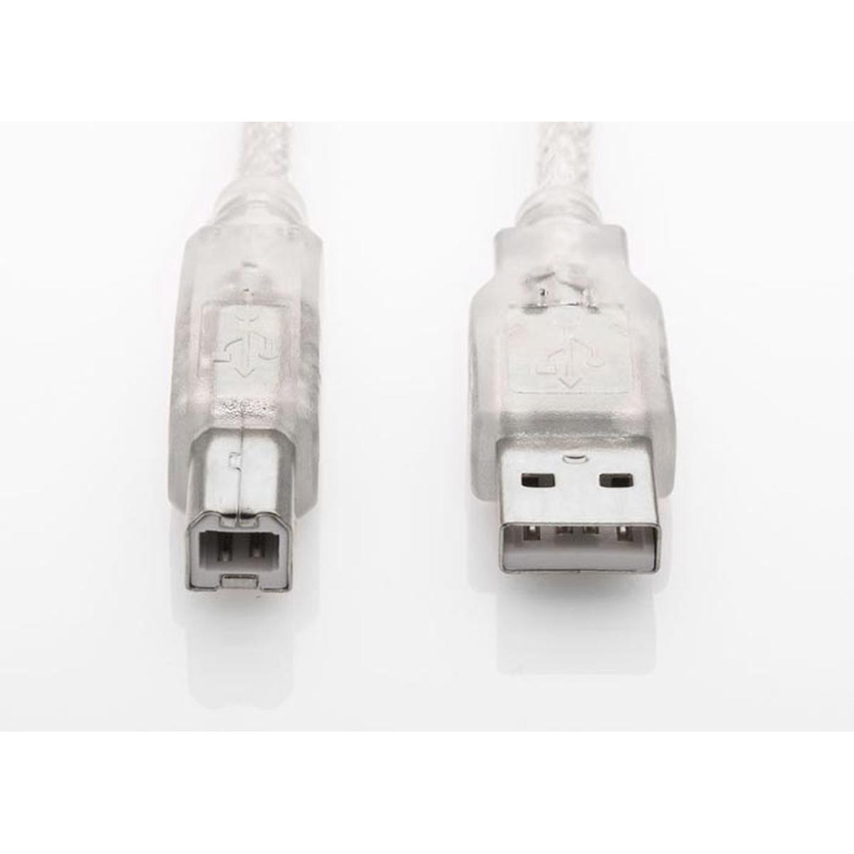 S-Link SL-U2005 Usb2.0 5 m Şeffaf Yazıcı Kablosu resmi