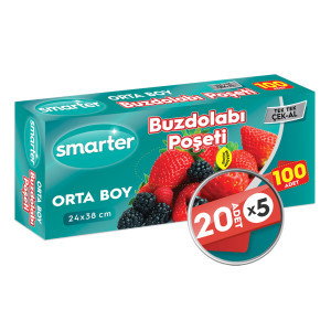 Smarter Orta Boy Buzdolabı Poşeti 100'lü resmi