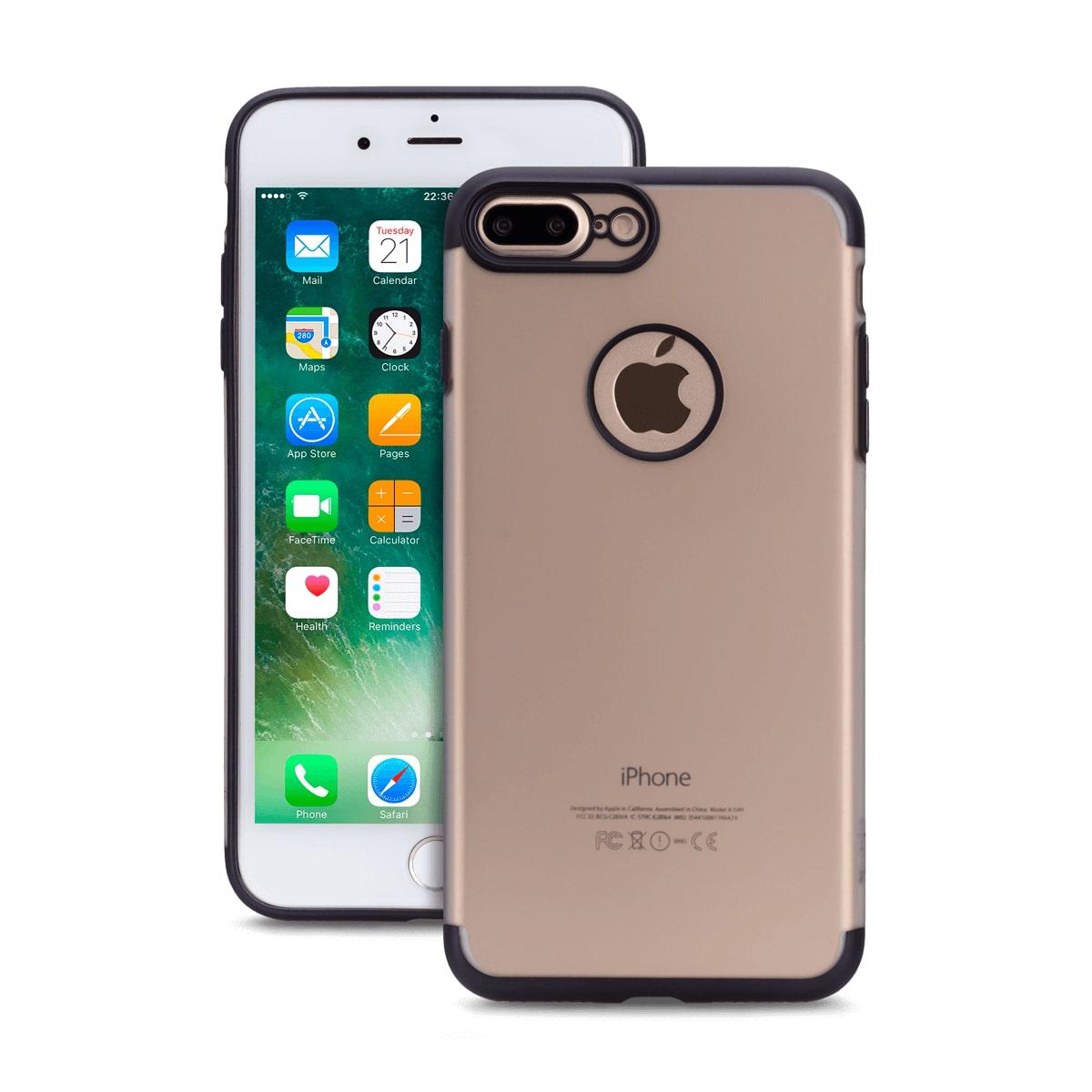 Spada iPhone 7/8 Plus Trio TPU Kılıf - Şeffaf Siyah resmi