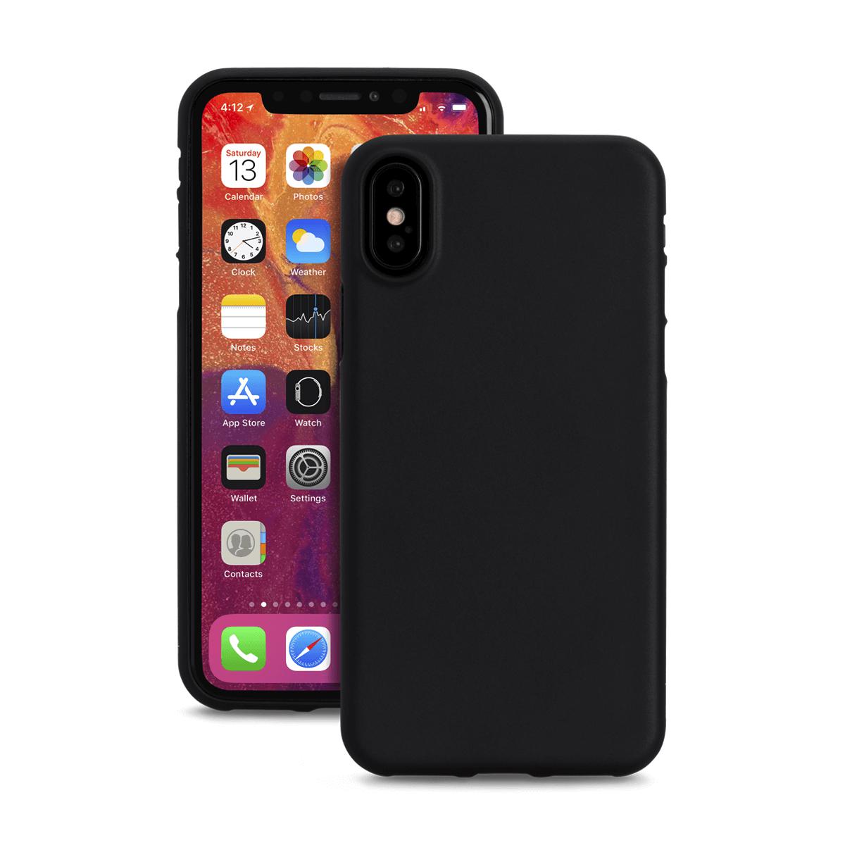 Spada iPhone X/XS Ultra İnce TPU Kılıf - Siyah resmi