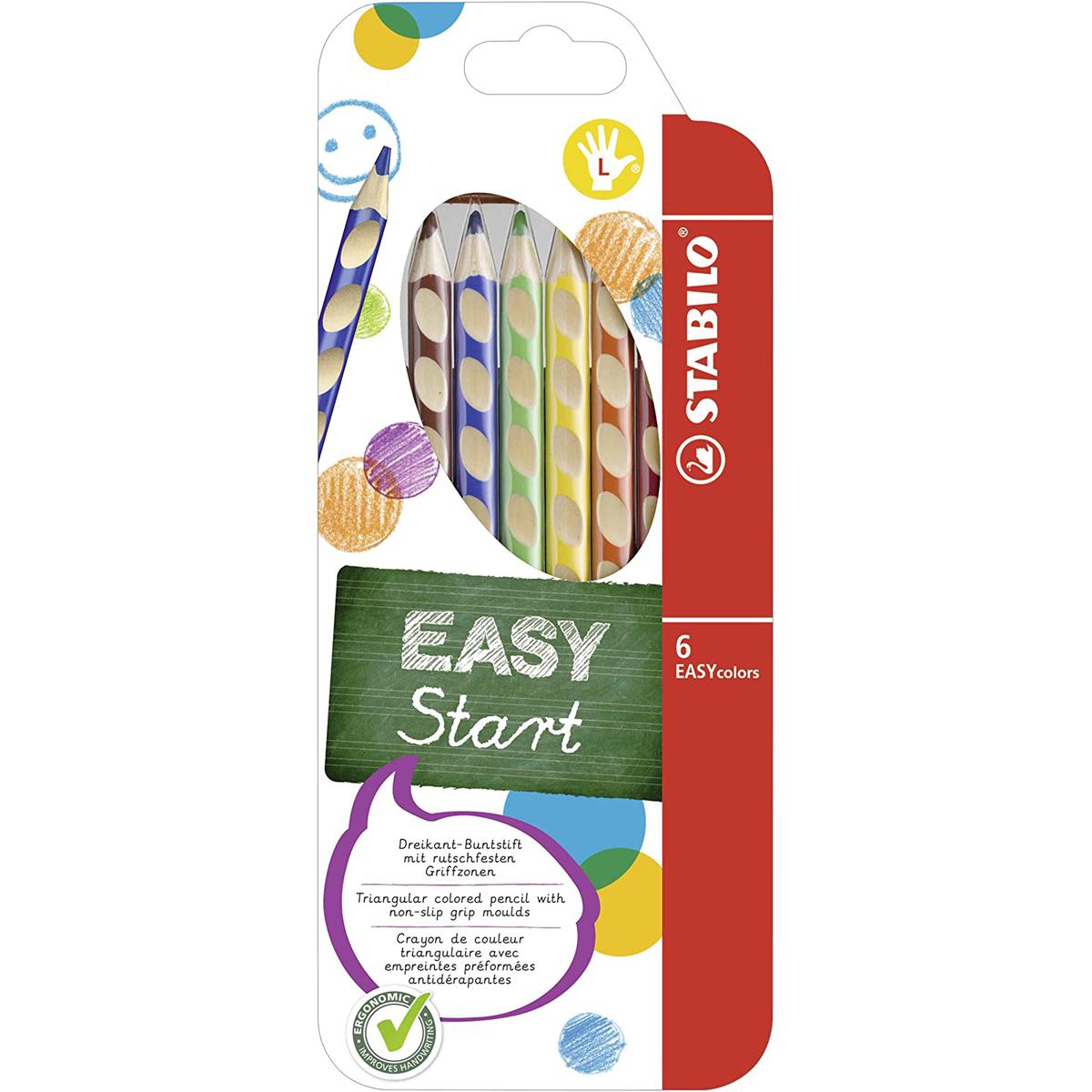 Stabilo Easycolors Sol El 6 Renkli Paket resmi