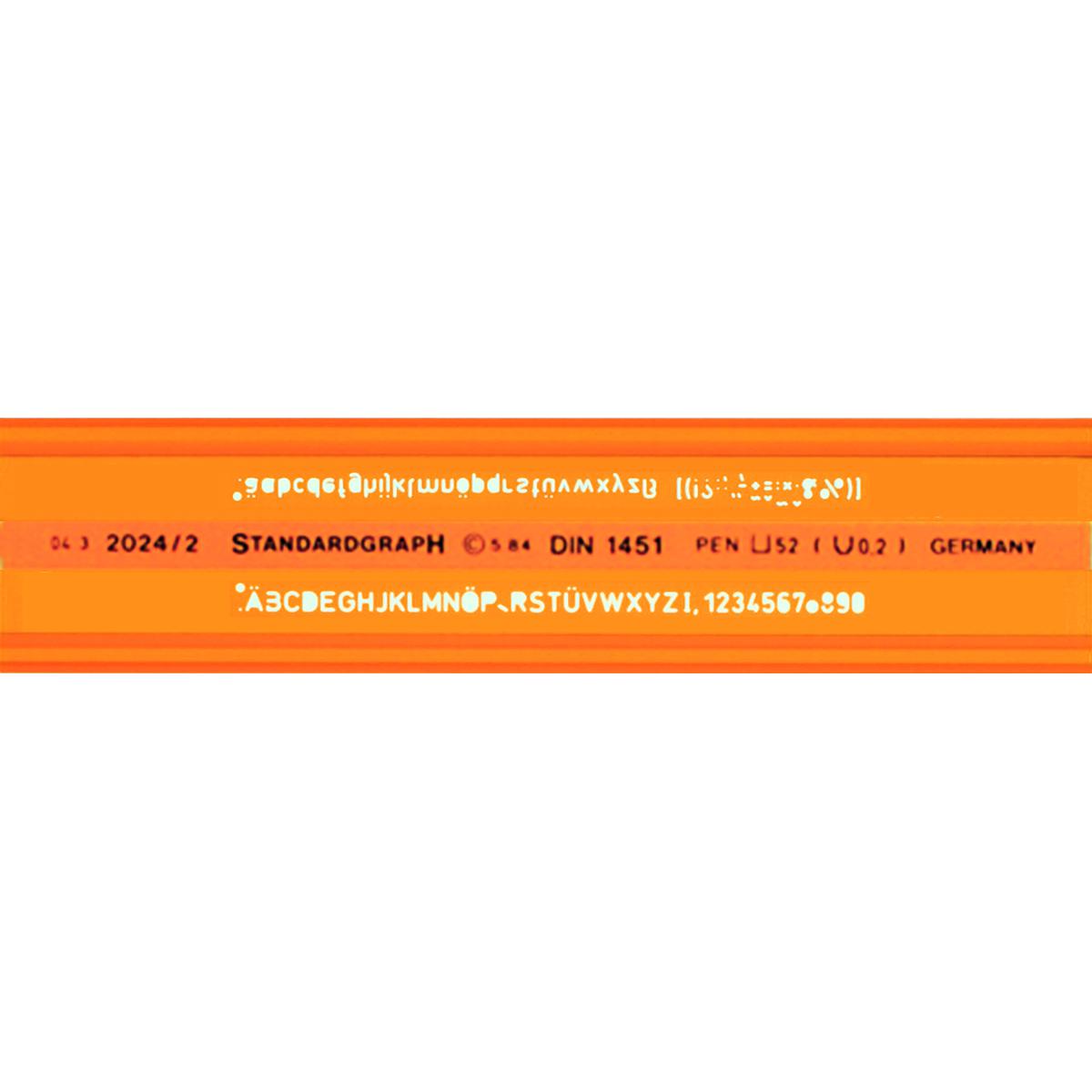 Standardgraph H-Profil Yazı Şablonu - 2 Cetvel resmi