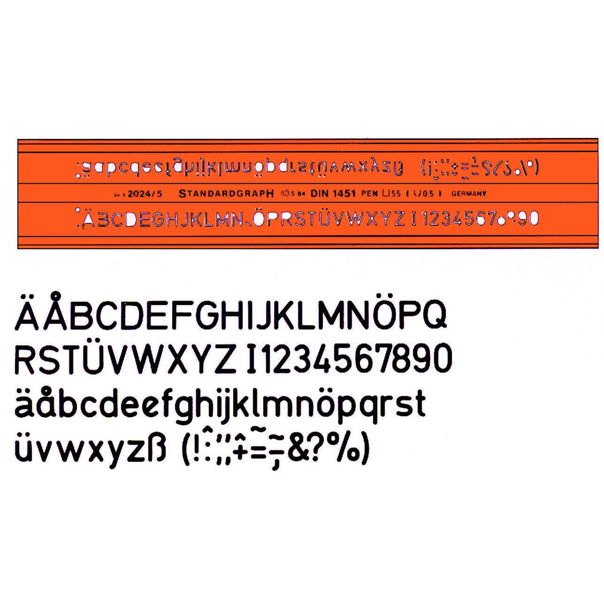 Standardgraph H-Profil Yazı Şablonu - 5 resmi