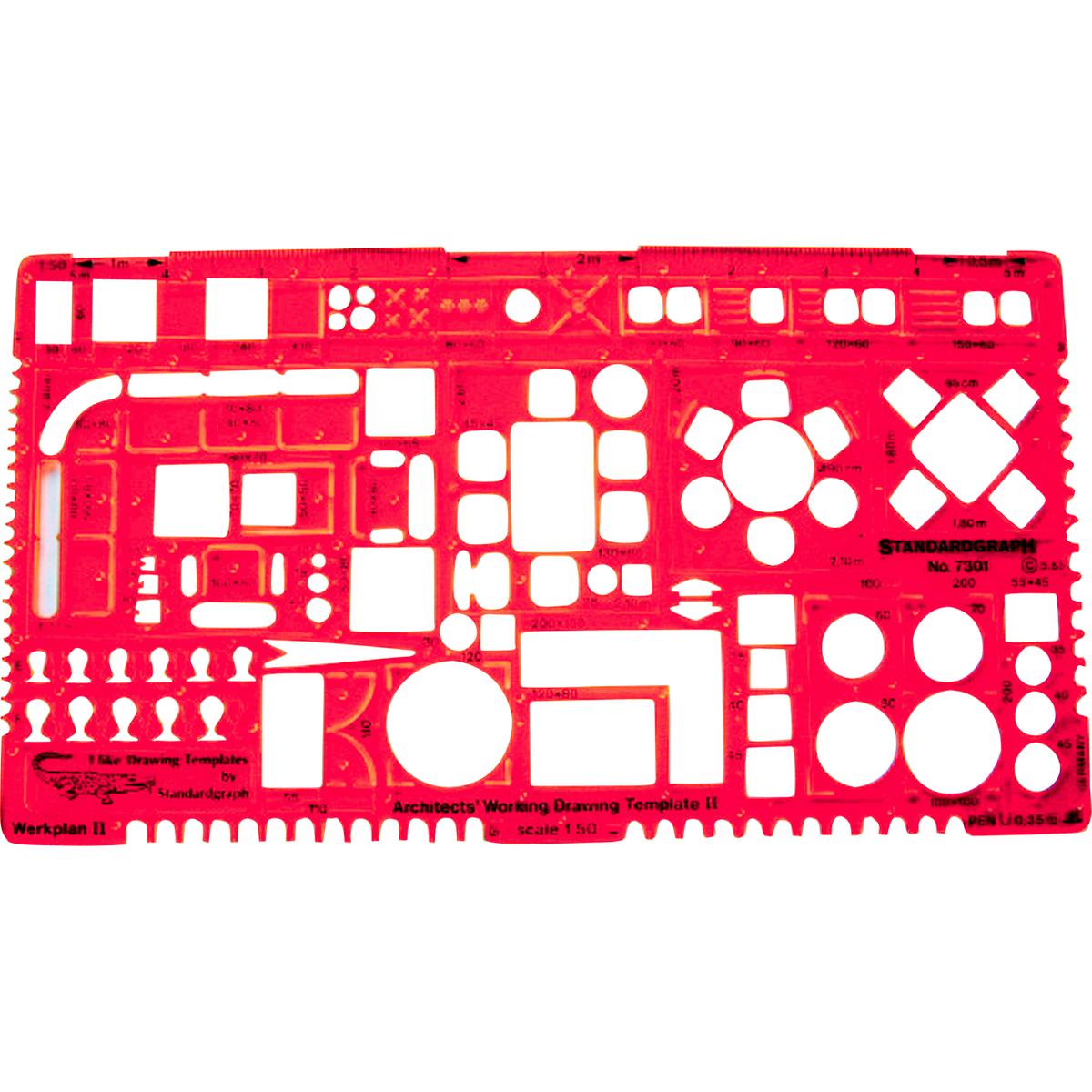 Standardgraph Mimari Şablon - 2 Cetvel resmi