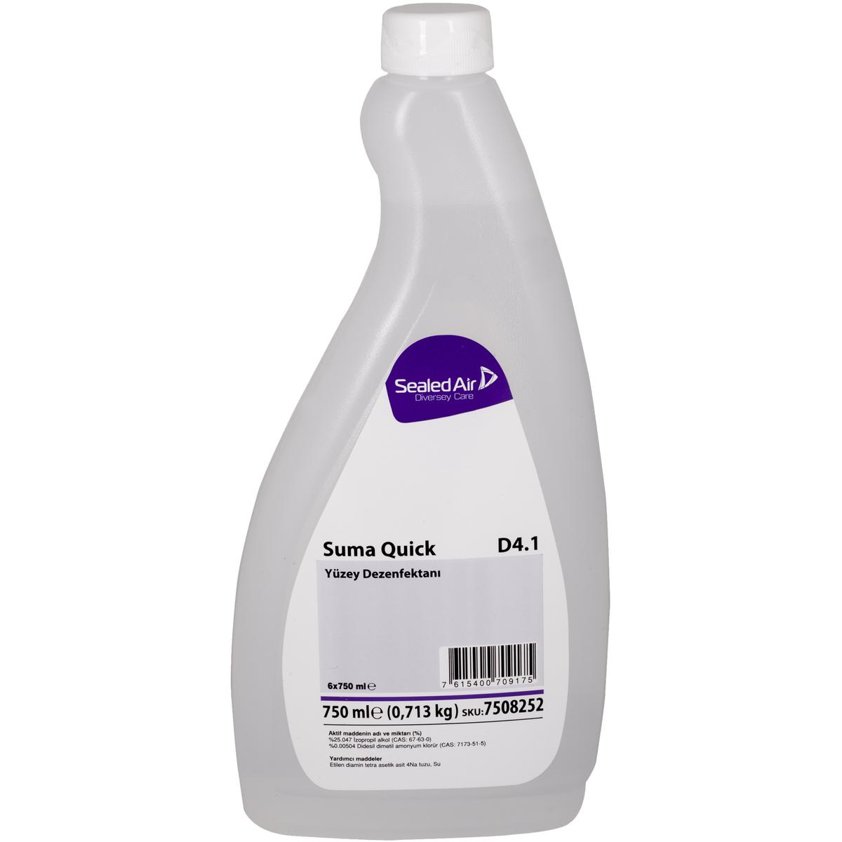 Suma Quick D4.1 750 ml Alkol Bazlı Yüzey Dezenfektanı resmi