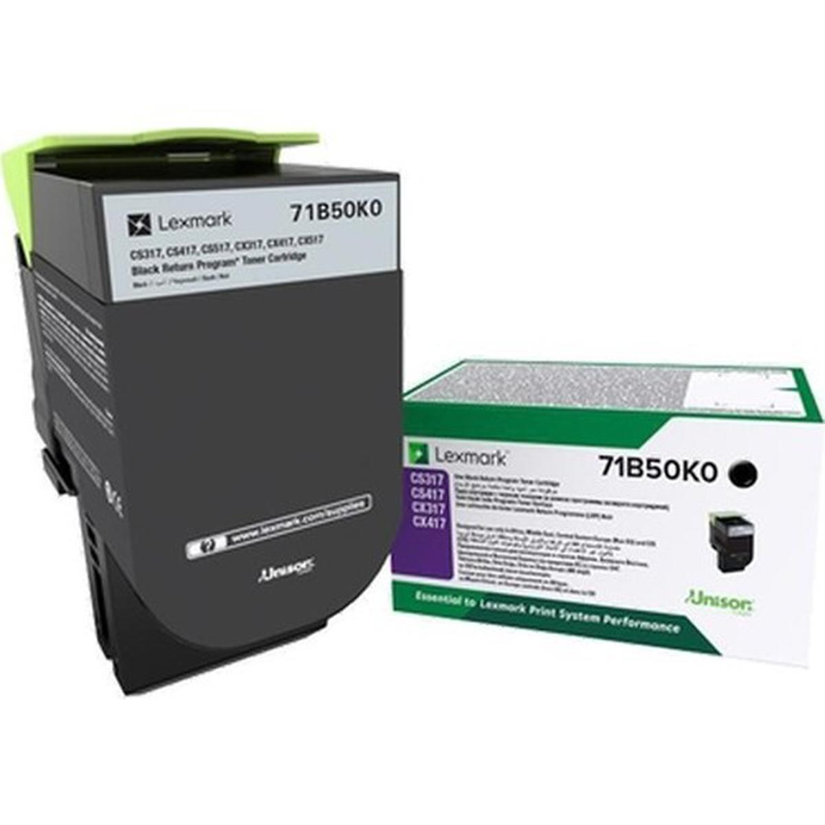 Lexmark 71B50K0 Orijinal Siyah Toner - 3000 Sayfa resmi