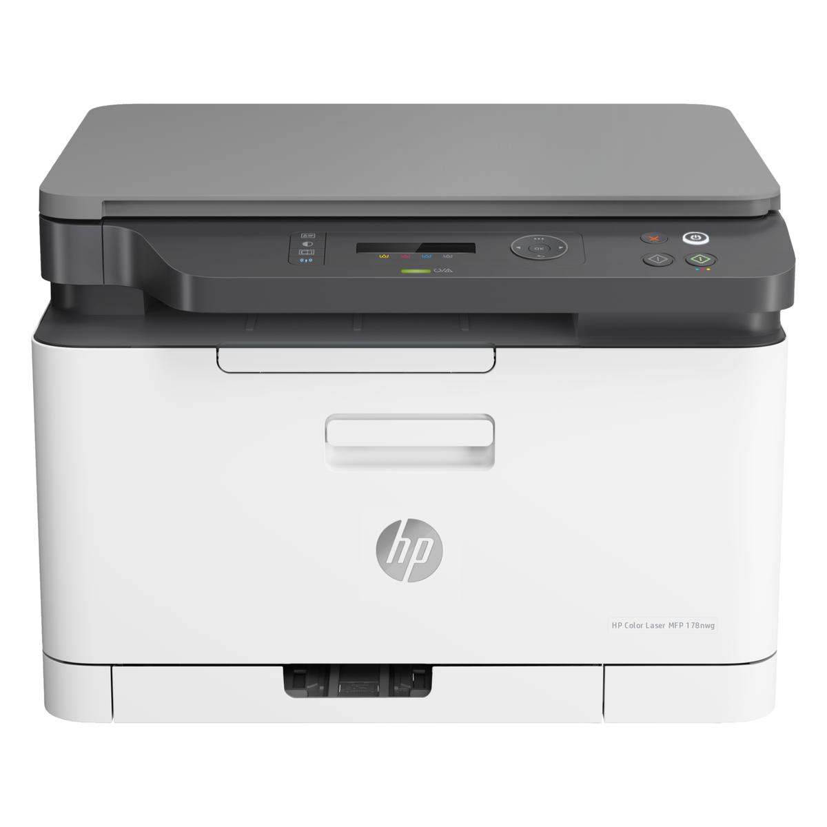 HP Color Laser MFP 178NW Tarayıcı + Fotokopi + Wi-Fi Renkli Lazer Yazıcı 4ZB96A resmi