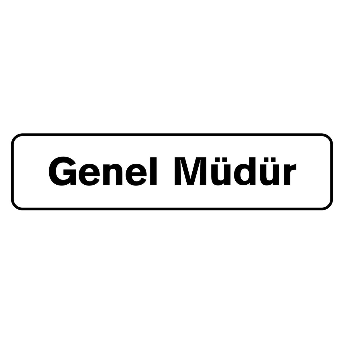 Uyarı Levhası Genel Müdür B1-201 resmi