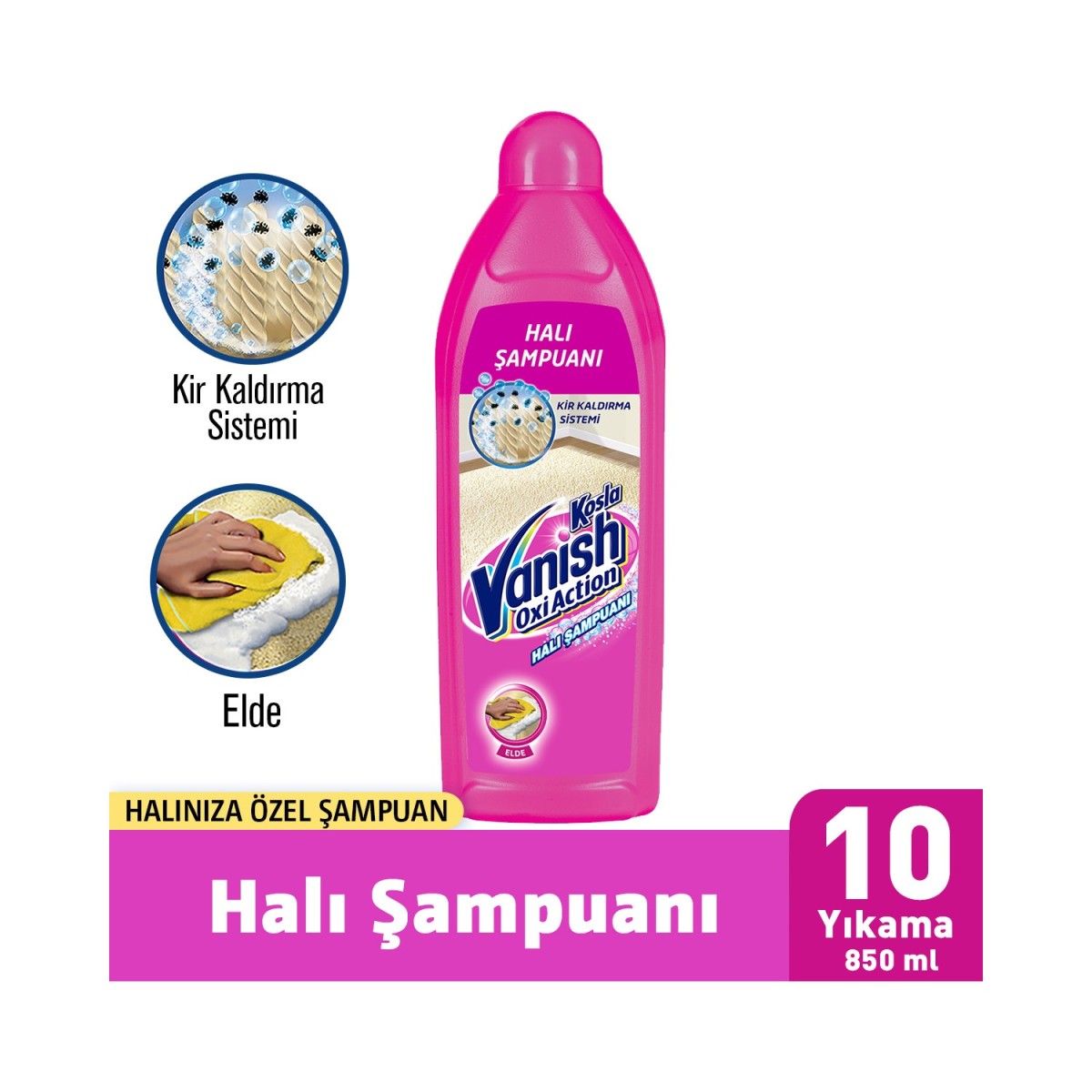 Vanish Kosla Temizliğin Ferahlığı Halı Temizleyici 850 ml resmi