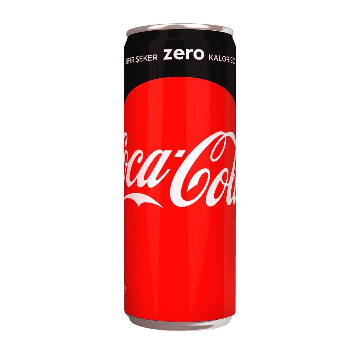 Coca-Cola Zero Kutu 330 ml 24'lü Paket resmi