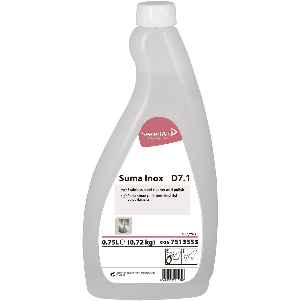 Suma Inox D7.1 750 ml Paslanmaz Çelik Temizleyici Ve Parlatıcısı resmi