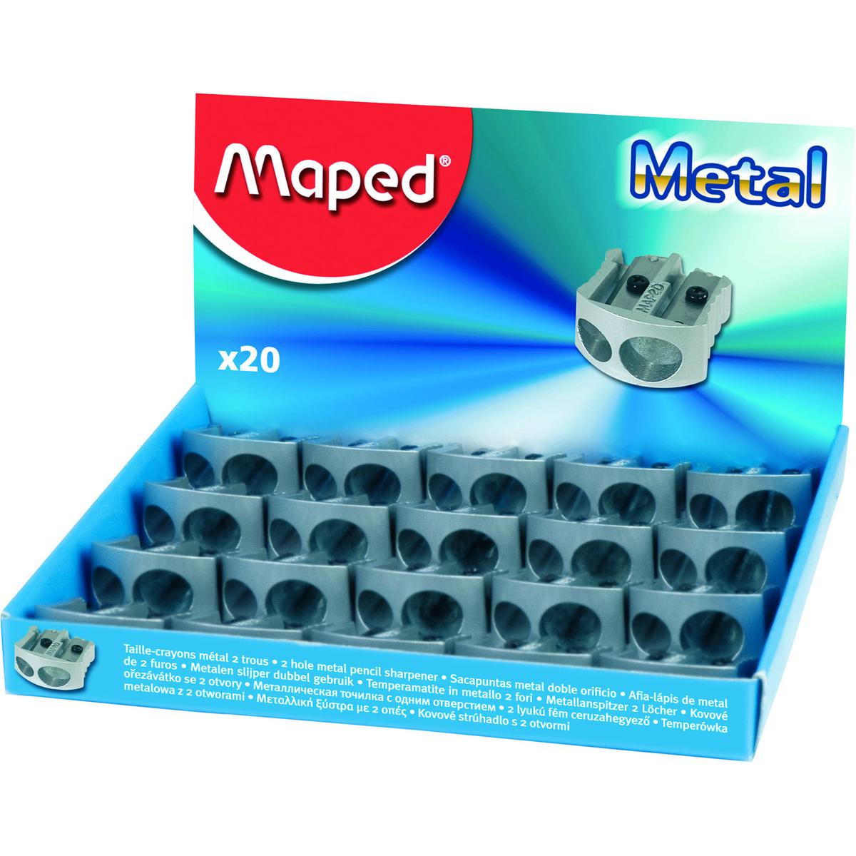 Maped Klasik Metal Çift Delikli Kalemtıraş resmi