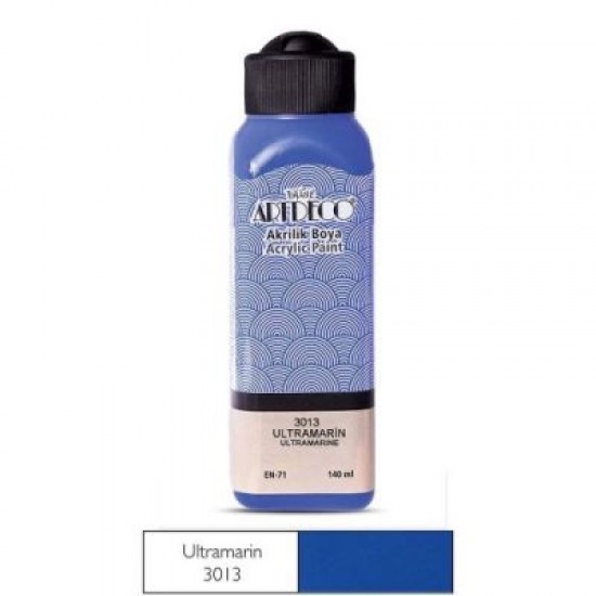 Artdeco 3013 Akrilik Boya 140 ml Ultamarin  resmi