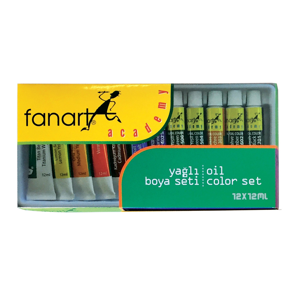 Fanart Academy Yağlı Boya Seti 12 ml x 12ml resmi