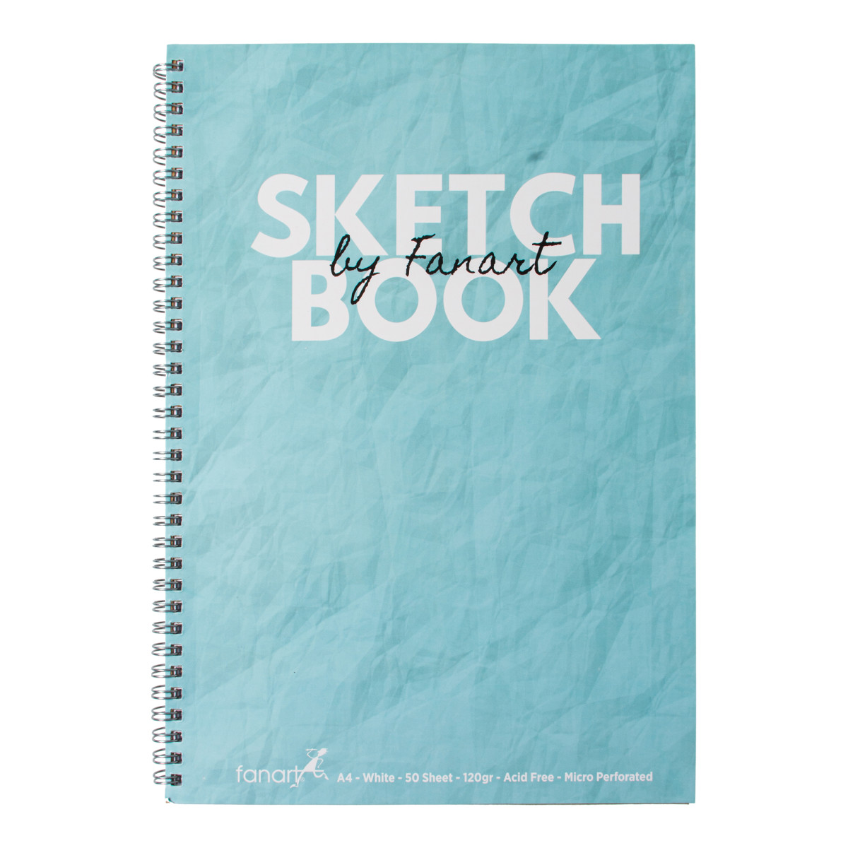 Fanart Academy Sketch Book A4 - Turkuaz 120gr Spiralli 50yp resmi