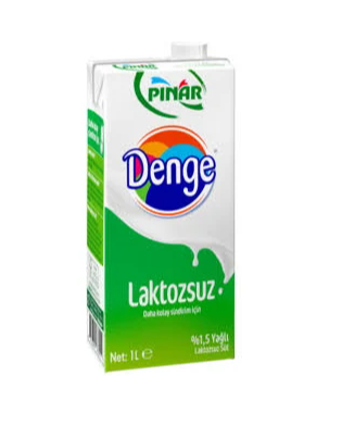 Pınar Denge Laktozsuz Süt 1000 ml 12'li Paket resmi