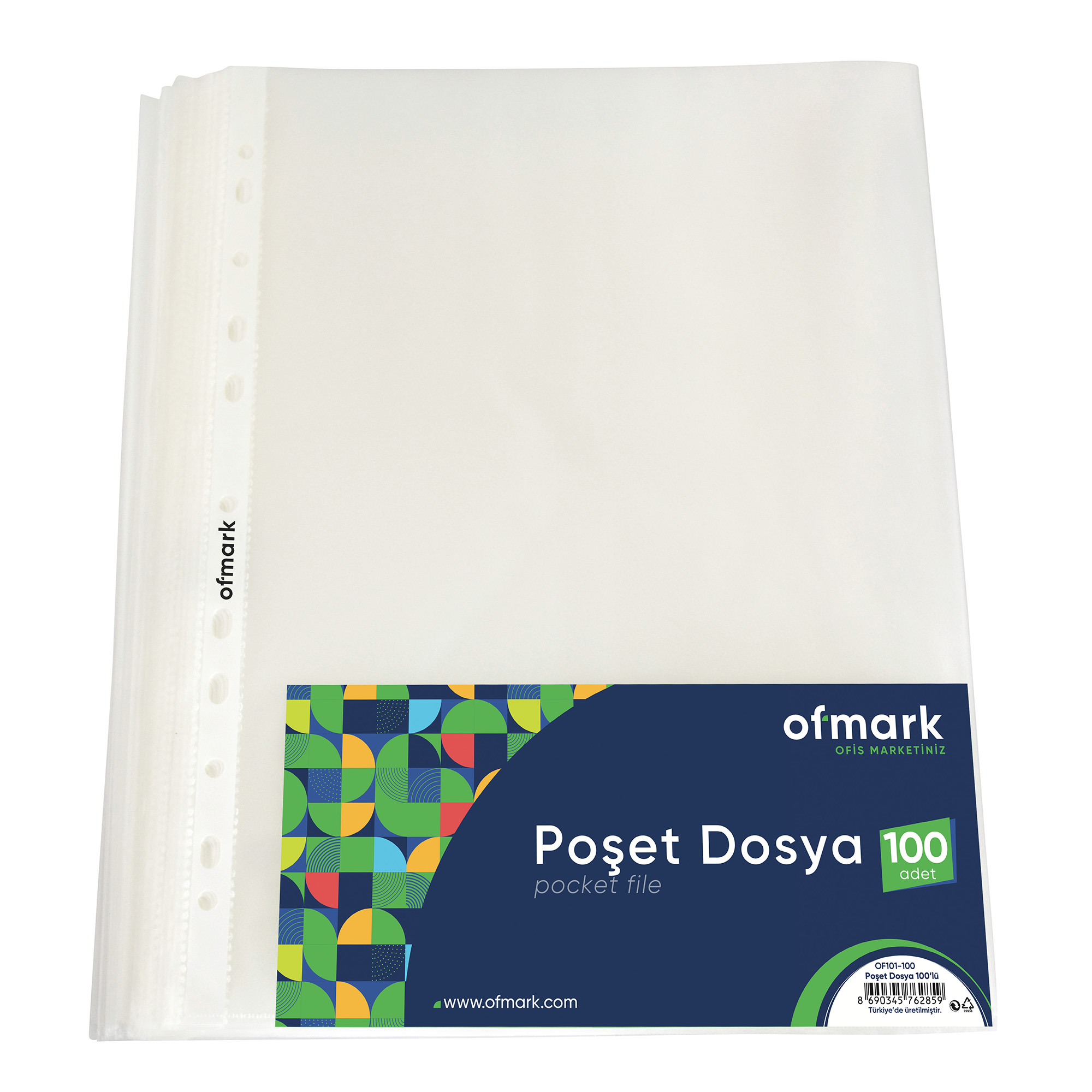 Ofmark Standart Poşet Dosya A4 100'lü Paket resmi