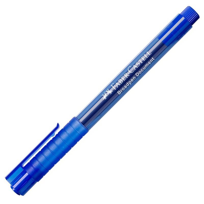 Faber-Castell 1554 Grip Broadpen 0.8 mm Mavi resmi