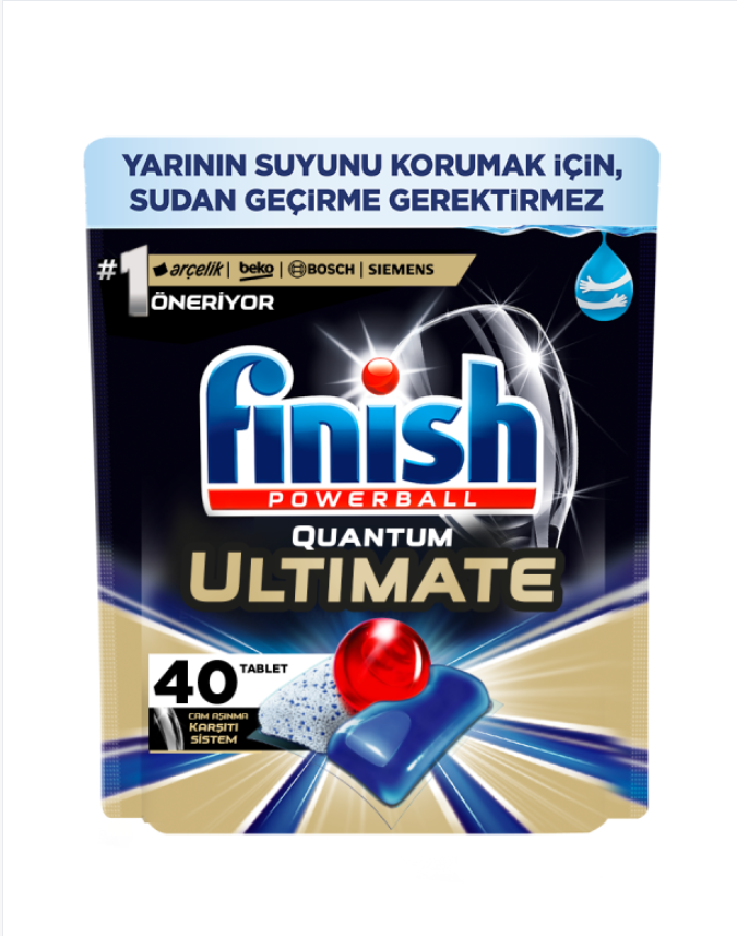 Finish Quantum Ultimate Bulaşık Makinesi Deterjanı Tableti / Kapsülü 40 Yıkama resmi