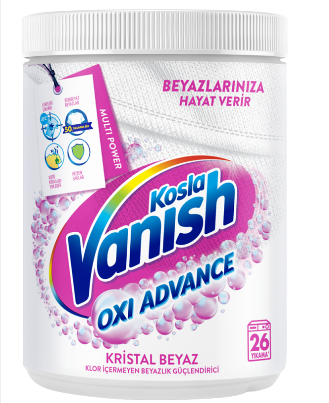 Vanish Multipower Leke Çıkarıcı ve Çamaşır Deterjanı Güçlendirici Toz 800 gr (Beyazlar için) resmi